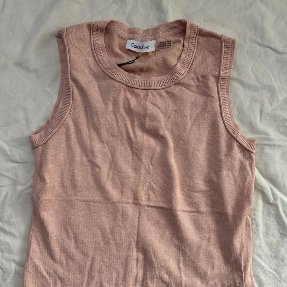 Calvin Klein Blush Pink Muscle Tee